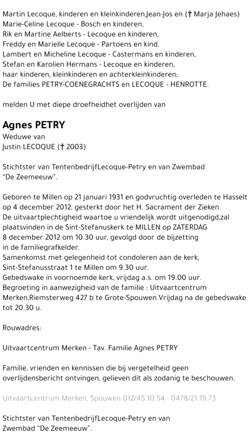 Agnes PETRY