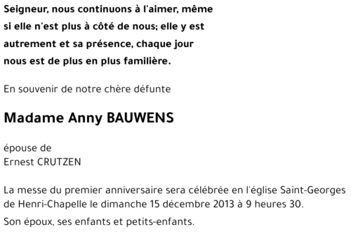 Anny BAUWENS