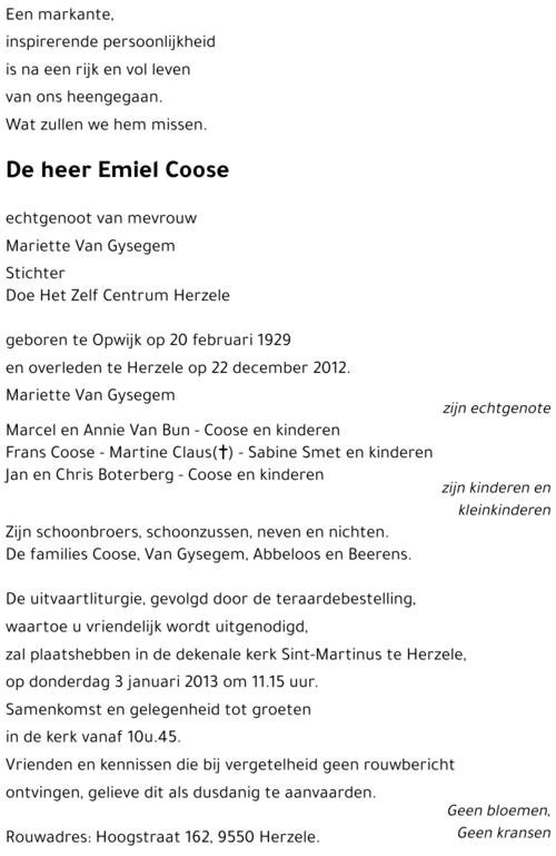 Emiel Coose