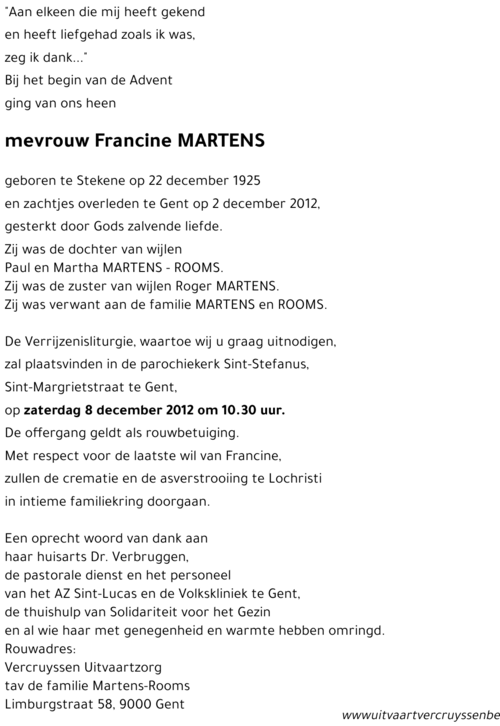 Francine MARTENS