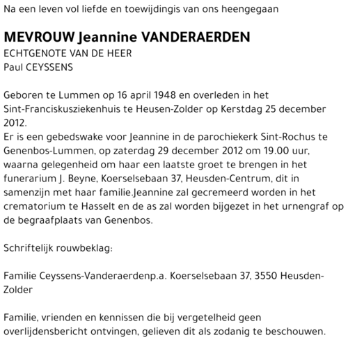 Jeannine Vanderaerden