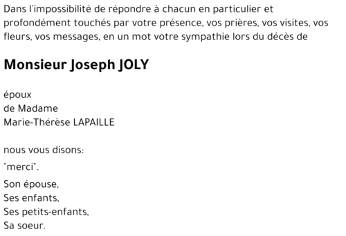 Joseph JOLY