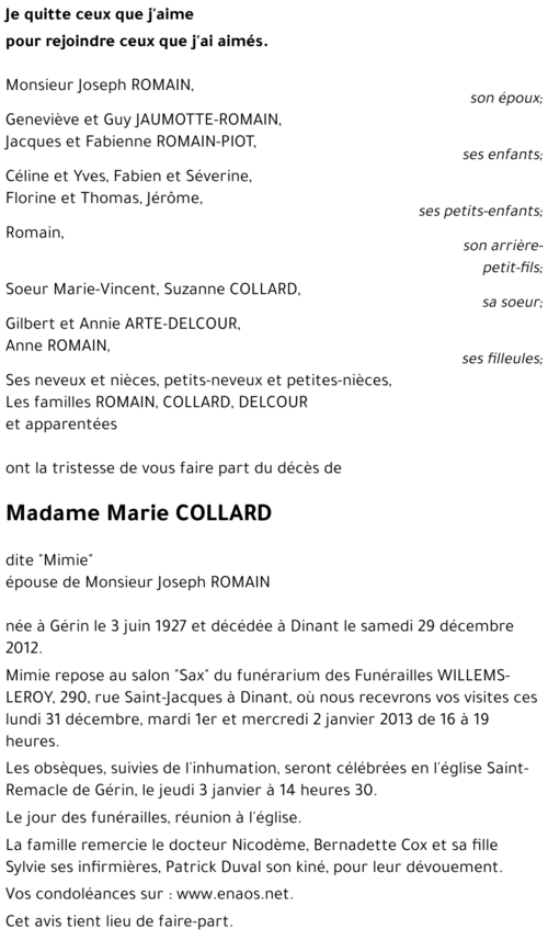 Marie COLLARD