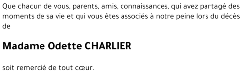 Odette CHARLIER