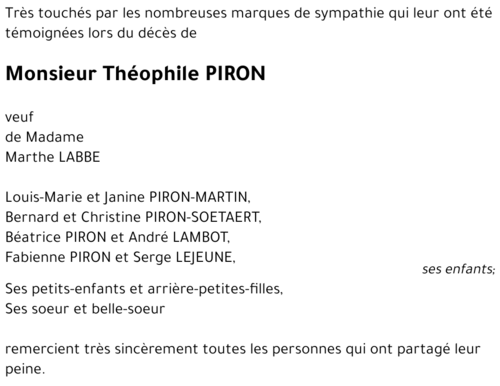 Théophile PIRON
