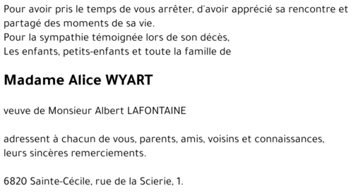 Alice WYART