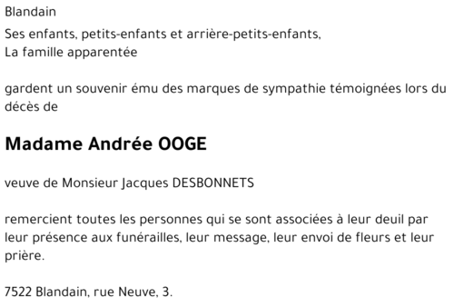 Andrée OOGE