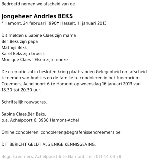 Andries Beks