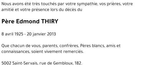 Edmond THIRY