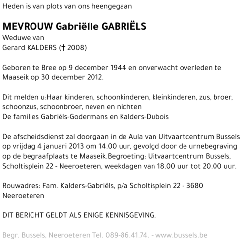 Gabriëlle GABRIËLS