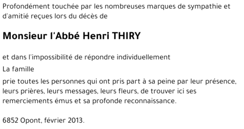 Henri THIRY