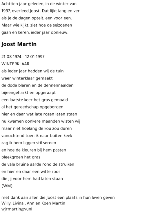 Joost Martin