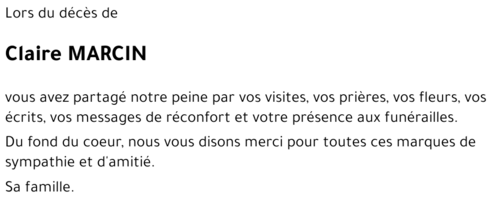 Claire MARCIN