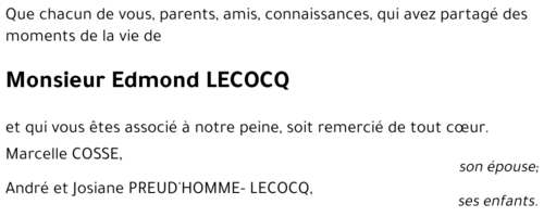 Edmond LECOCQ