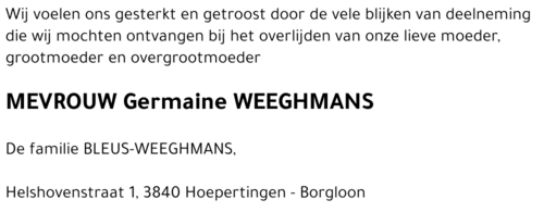 Germaine Weeghmans