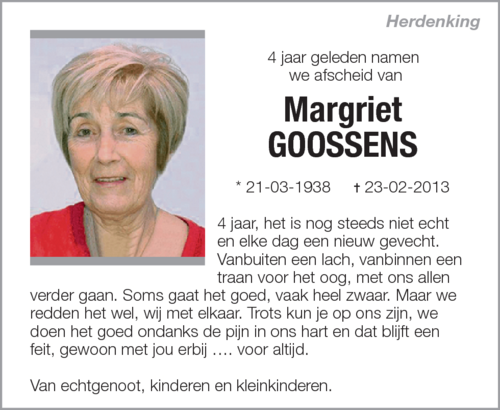 Margriet Goossens