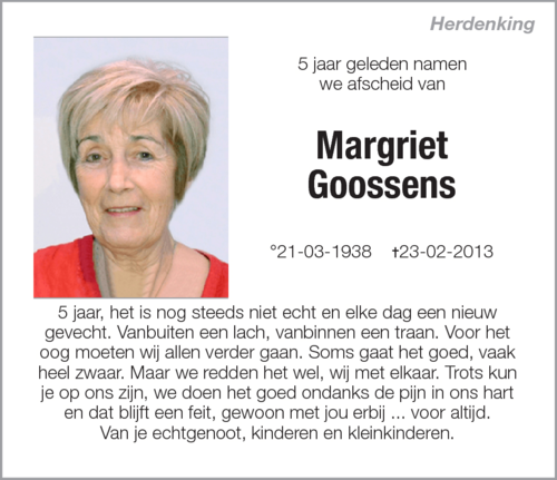 Margriet Goossens