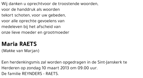 Maria RAETS