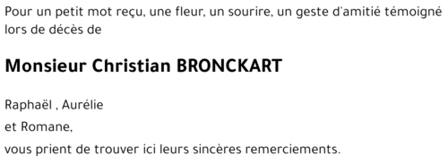 christian BRONCKART