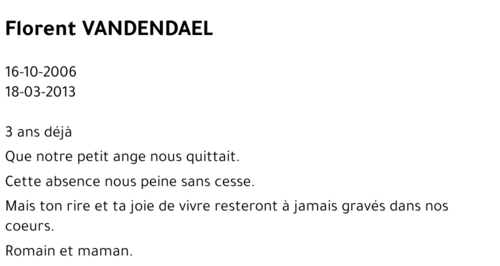 Florent VANDENDAEL
