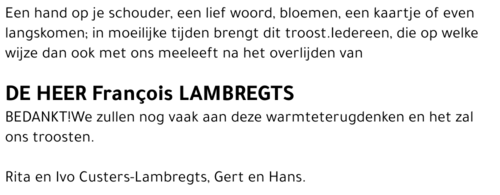 François Lambregts
