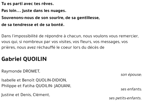 Gabriel QUOILIN