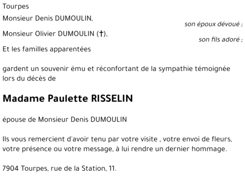 Paulette RISSELIN