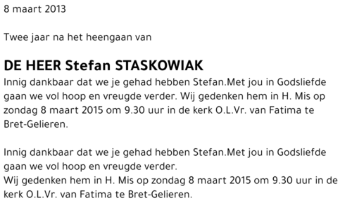Stefan STASKOWIAK