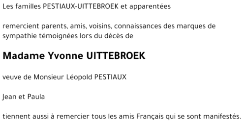 Yvonne UITTEBROEK