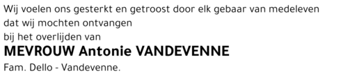 Antonie VANDEVENNE