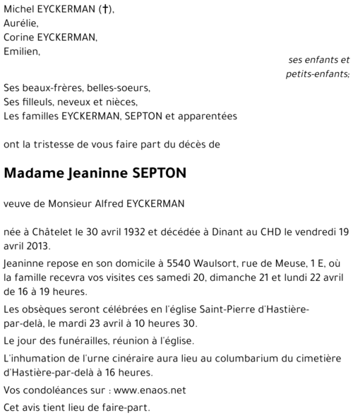 Jeaninne SEPTON