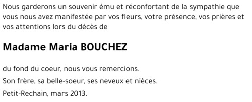 Maria BOUCHEZ