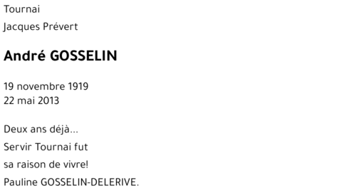 André GOSSELIN