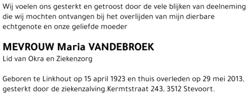 Maria VANDEBROEK