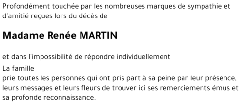 Renée MARTIN