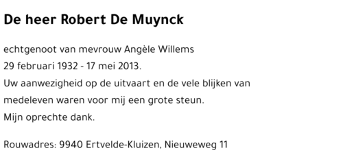 Robert De Muynck