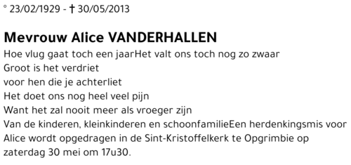 Alice Vanderhallen