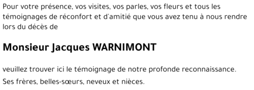 Jacques WARNIMONT