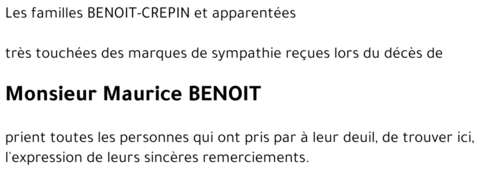 Maurice BENOIT