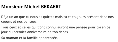 Michel BEKAERT