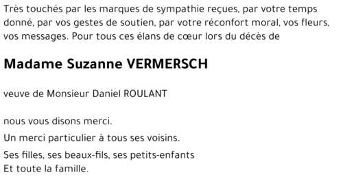 Suzanne VERMERSCH