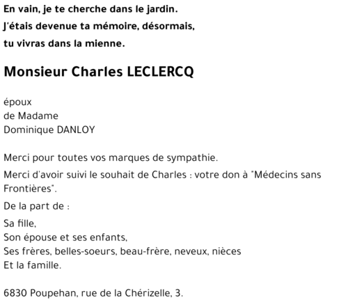 Charles LECLERCQ