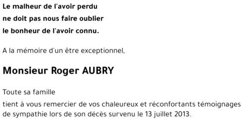Roger AUBRY