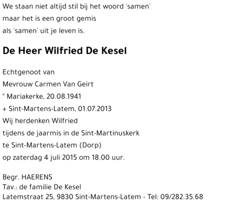 Wilfried De Kesel