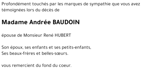 andrée baudoin