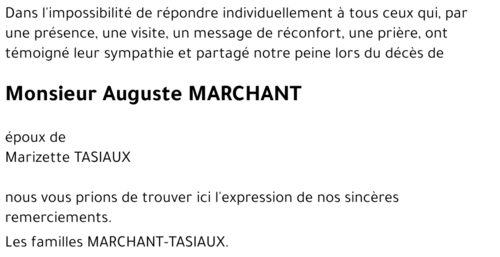 Auguste MARCHANT