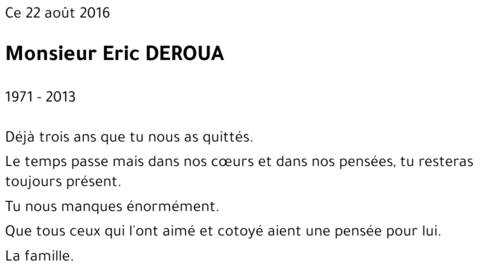 Eric DEROUA