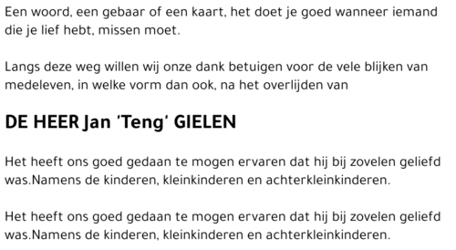 Jan 'Teng' GIELEN