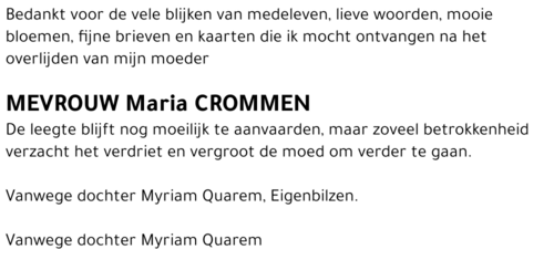 Maria Crommen