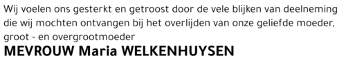 Maria Welkenhuysen